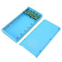 6x21700 Battery Power Bank Case 21700 Battery Box DIY Power Bank Box With LCD Display for Phone Blue