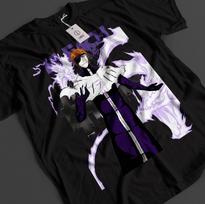 Bleach Anime Shirt Aizen Tshirt Ichigo Bankai T-Shirt Yhwach Zaraki Unisex Tee 2XL