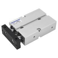 Pneumatinis cilindras, dviejų stūmoklių strypų, dviejų velenų, dvigubo veikimo 0,1–1,0 MPa, 30 mm eiga, 20 mm skersmuo