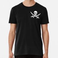 Jolly Roger Piratų Vėliavos Simbolis S iki 5XL Pagaminta AU/JAV Marškinėliai S