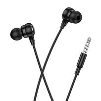 HOCO laidinės ausinės Jack 3,5 mm su mikrofonu M116 juodos