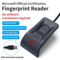 USB Pirštų Atspaudų Skaitytuvas Stalinis Biometrinis Skaitytuvas Operavimas Be Slaptažodžio Pirštų Atspaudų Skaitytuvas PC Nešiojamam Kompiuteriui juoda