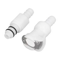 Plastic Hose Quick Connector 5 16 Tube with Shut Off Food Grade Plastic Water Line Tube Connector for Gas Beer Line