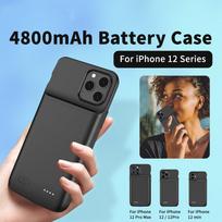 IPhone 12/12Pro išorinis baterijos įkroviklio dėklas, Power Bank dangtelis