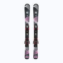 Vaikiškos kalnų slidės Völkl Shine Jr + apkaustai 4.5 VMotion Jr Lady 100-120 cm black/pink