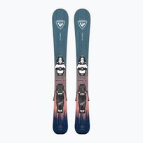 Vaikiškos kalnų slidės Rossignol Rallybird Kid Pre-Drilled + apkaustai 4 GW 