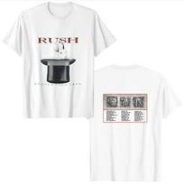 Rush Presto Tour 1990 North America Tee – White Heavyweight T-Shirt L