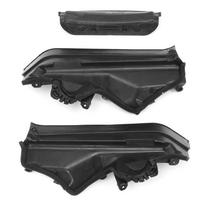 Automobilio 3x Variklio Viršutinio Skyriaus Skiriamojo Skydo Rinkinys Juodas Plastikas BMW X5 X6 E70 51717169419, 51717169420, 51717169421