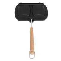 Sandwich Baking Pan Double Side Sandwich Maker Anti Stick with Detachable Handle Sandwich Skillet for Gas Stove Egg L