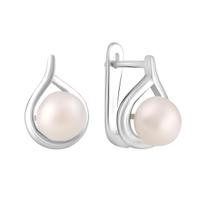Sidabriniai auskarai su natūraliais perlais 4.75ct (2122272) balta