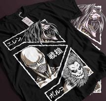 Attack on Titan T-shirt Mikasa Shingeki No Kyojin Anime AOT Gift shirt Gift 170 S