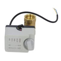 DN25 2 krypčių žalvarinis rutulinis vožtuvas, paprastai uždarytas, elektrinis rutulinis vožtuvas, 1 colio vamzdžio sriegis, DC12‑24V