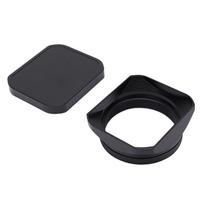 Camera Lens Hood Fit for X100VI X100V X100F X100T X100S X100 X70 Square Metal Lens Shade with Cap Black juoda