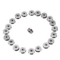 20 vnt. V623ZZ V formos griovelio rutulinis guolis skriemulys bėgių linijinio judesio sistemai 3x12x4mm