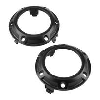 2 x Priekinio rūko žibinto lempos juodas dangtelio rėmelis Mitsubishi Outlander 2007-2009