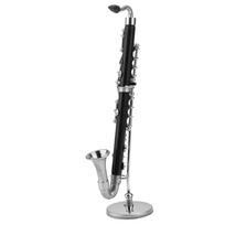 Miniatiūrinis bosinis klarnetas Modelis Muzikos Instrumentai Papuošalai Dekoracija Vitrina