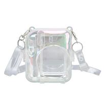 Skaidrus dėklas Fujifilm Instax Mini 12 PC skaidrus spalvotas momentinis fotoaparatas apsauginis nešiojimo dėklas su reguliuojamu