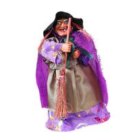Vintažinė Helloween raganos statulėlė Plastikinė Patvari Dekoracija Barui Namų Šventei Patalpoje Lauke 3