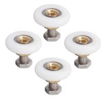 4 rinkiniai dušo durų ratukai bėgeliai ratukai vonios stiklinės durys ratukai bėgeliai skriemuliai ratukai atsarginė dalis 27mm 27mm / 1.06in