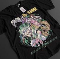 Dr Stone Shirt Senku Ishigami Tshirt Taiju T-Shirt Tsukasa Top Kohaku Anime Tee XL