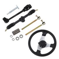 Go-karto vairaračio surinkimo komplektas, reguliuojamas 300 mm (11,8 colio) skersmens, 150cc–250cc varikliams
