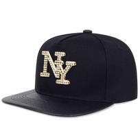 Metalinė raidė Beisbolo kepuraitė Reguliuojama Snapback kepuraitė Hip Hop stiliaus vyrams, moterims Lauko sportui, kelionėms juoda