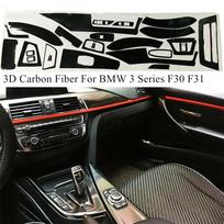 Pasidaryk pats BMW 3 serijos F30 F31 interjero apdailos lipdukų rinkinys lipdukai anglies pluošto stiliumi