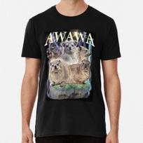 Hyrax AWAWA Retro Vintage dizaino marškinėliai S-5XL Geriausi marškinėliai S