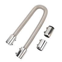Coolant Radiator Hose 36in Flexible Stainless Steel Water Hose Kit for 1 1 4in 1 1 2in 1 3 4in 1 5 8in Radiator Necks sidabras