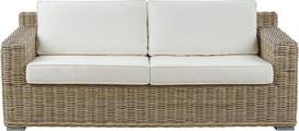 Beliani Dvivietė lauko sofa ARDEA, Rattan, šviesiai ruda