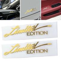 Logotipo Ženklelis Automobilio Emblema Lipduko Pakeitimas 3D Aksesuarai Dekoracija Auksinė Riboto Leidimo Metalo Poros Dalys 1.8*7.5Cm