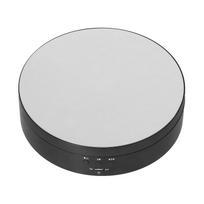 Motorized Rotating Display Stand 138mm Electric Rotating Turntable 3 Speed Adjustable USB Powered Jewelry Display white