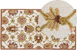 Beliani Kilimas EZINE Smėlio spalvos 80 x 150 cm Vilna