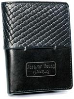 Juodas portfel męski skórzany - Forever Young®