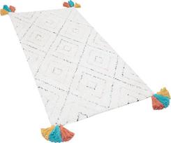 Beliani Shumee Shaggy kilimas 80 x 150 cm baltas KARTAL