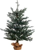 Beliani Apsnigta dirbtinė kalėdinė eglutė RINGROSE 90 cm Žalia