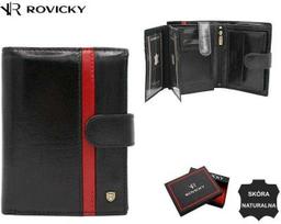 Rovicky Portfel męski skórzany 22313L-RVTP Juodas+Raudonas