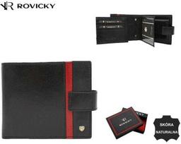 Rovicky Portfel męski skórzany 22321L-RVTP Juodas+Raudonas