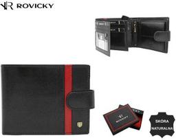 Rovicky Portfel męski skórzany 22320L-RVTP Juodas+Raudonas