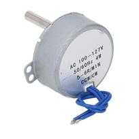 Sinchroninis variklis AC 100–127V 5–6 aps./min 4W CW CCW Sinchroninis variklis 28 mm ilgio 6,5 mm skersmens velenas