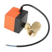 DC12V G3 4 DN20 2 krypties žalvarinis motorizuotas pavaros rutulinis vožtuvas oro kondicionieriui