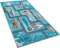Beliani Vaikiškas kilimas KIGI, mėlynas, 80 x 150 cm