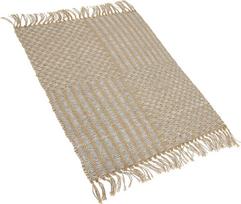 Beliani Kilimas ADABAG smėlio spalvos 50 x 80 cm džiutas