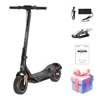 NANROBOT Elektriniai paspirtukai suaugusiems 500W 10 colių 48V 10.4AH baterija juoda