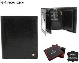 Didelė vyriška odinė piniginė su RFID sistema – Rovicky