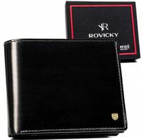 „Rovicky“ kompaktiška vyriška odinė RFID piniginė