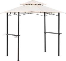 Beliani Sodo paviljonas NARO Metal 240 cm 148 cm smėlio spalvos