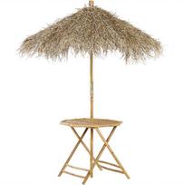 Beliani Staliukas bistro MOLISE 85 cm 85 cm Bambuko mediena Šviesiai ruda