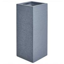Beliani Gėlių vazonas DION 26 cm tamsiai pilkas