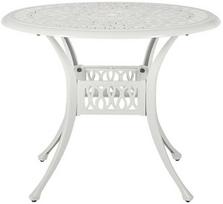 Shumee Beliani Staliukas bistro ANCONA 90 cm 90 cm Metal Złamana biel